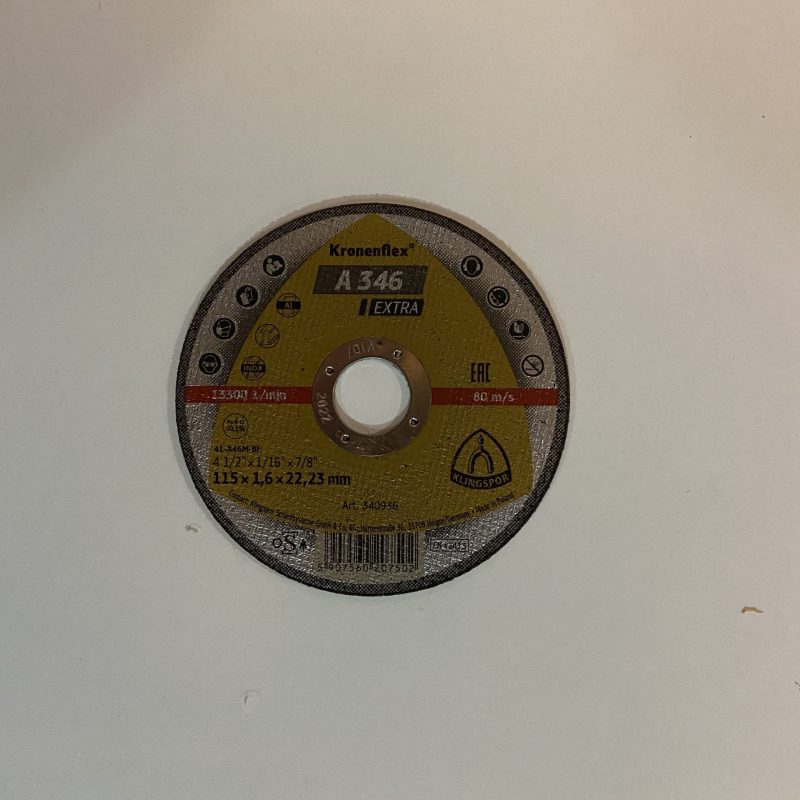 DISCO CORTE RECTO  METAL  KLINGSPOR A346 180 X 1.6X 22.23MM