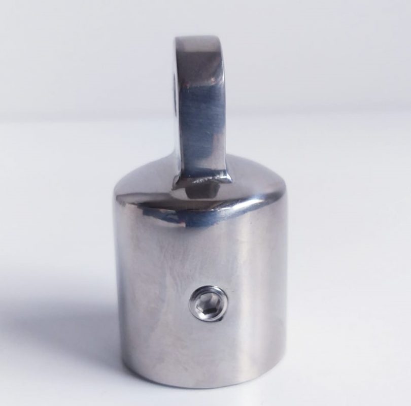 TOPE 7/8 INOXIDABLE 316 HERRAJE CAPOTA PUNTERA TRIANGULAR
