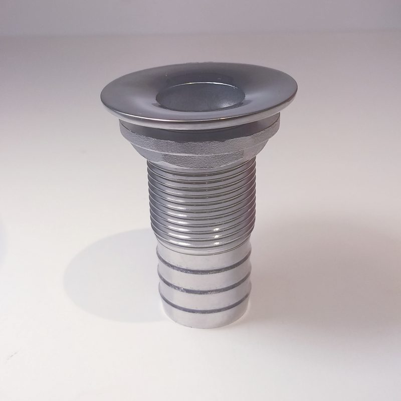 TOMA DE AGUA INOXIDABLE  i316 FREZADA  1'' h 72,8  mm CON RACORD