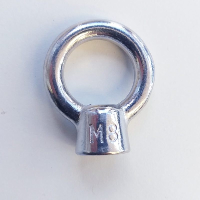 CANCAMO OJO INOXIDABLE i316 8MM SIN PERNO