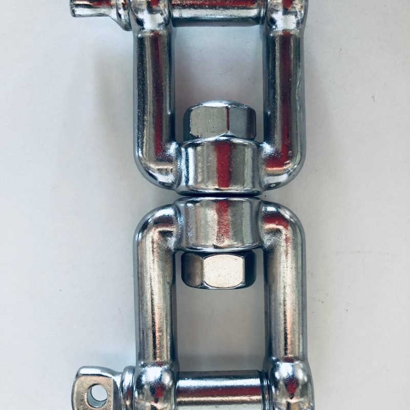 RETORCEDOR GIRATORIO TIPO GRILLETE 10MM INOXIDABLE I316