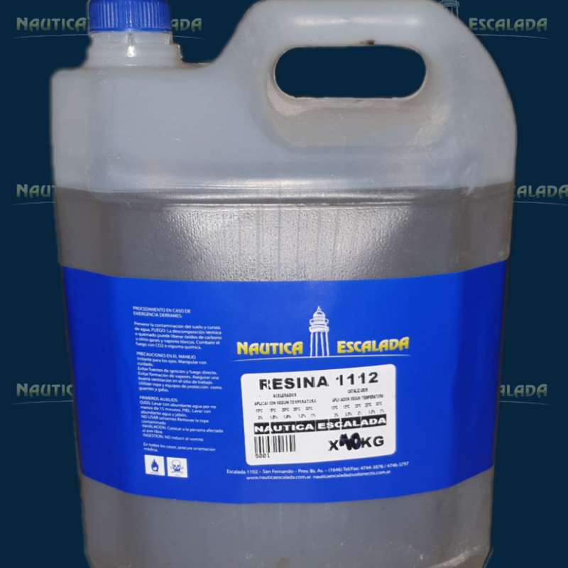 Resina 1112 Poliéster Náutica Ortoftálica X 10 Kg