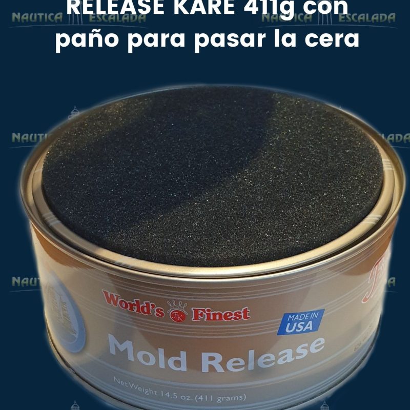 CERA SOLIDA DE DESMOLDE FINISH KARE CON PAÑO 411g